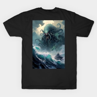 Cthulhu Kanagawa T-Shirt